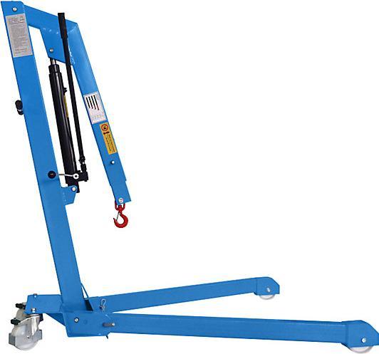 Image du produit Janssen Hydraulik-Technik Grue d'atelier BLUE, force 500 kg, châssis roulant en forme de V, système
