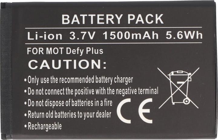Actual product image Motorola Akku Defy Plus Akku HF5X
