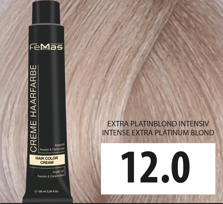 Immagine prodotto FemMas 12.0) colore per capelli extra biondo platino intensivo 100ml (100)