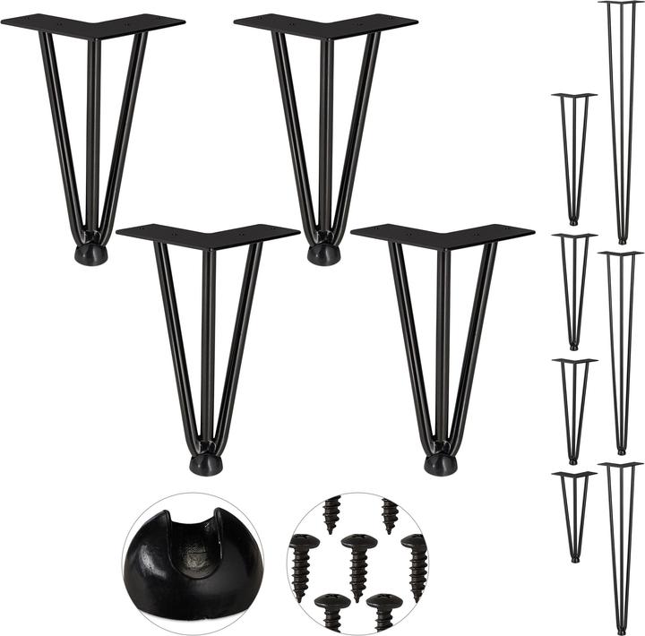 Immagine prodotto Relaxdays Hairpin Legs, Set da 4