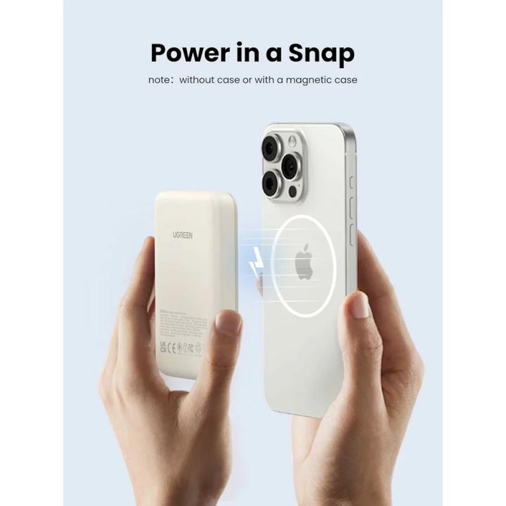 Immagine prodotto Ugreen Mini powerbank wireless con MagSafe (10000 mAh, 20 W, 37 Wh)