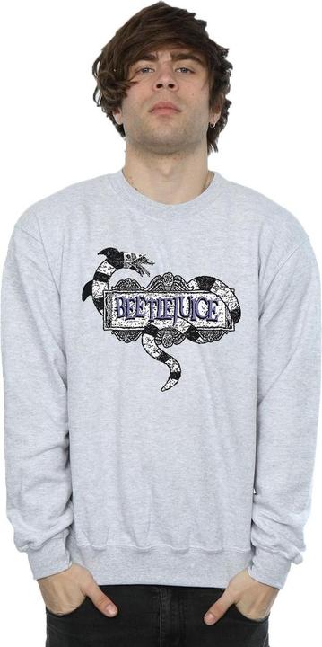 Immagine prodotto Beetlejuice Felpa in cotone con logo Sandworm per uomo (XXL)