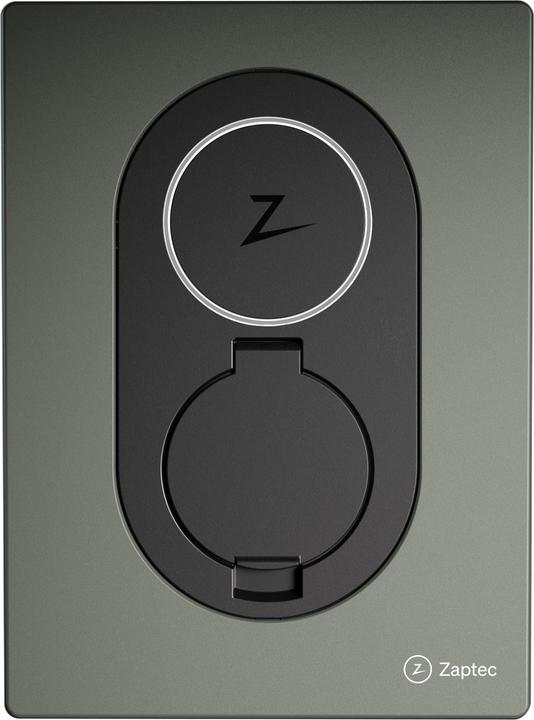Actual product image Zaptec GO Wallbox, 22KW, Socket, 4G, Moss Green (Type 2, 22 kW, 32 A)