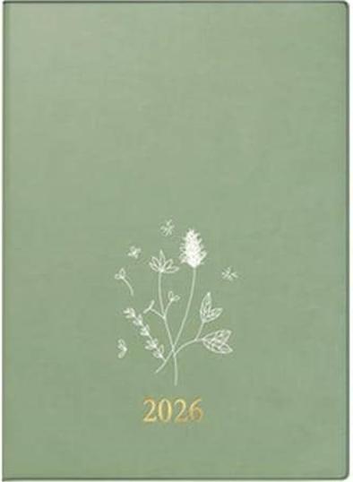 Produktbild Simplex Wochenagenda Ladytimer 10 x 14 cm, 2026, Olivgrün (10 x 14 cm, Deutsch)