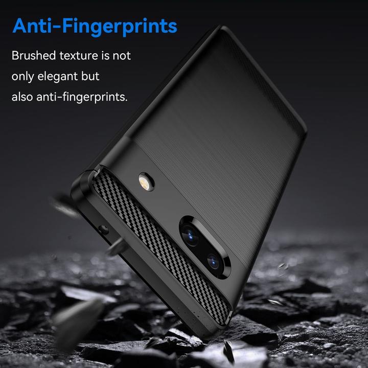 Produktbild König Design Hülle Handy Schutz für Google Motorola Samsung Xiaomi Case Cover Carbon Optik (Google Pixel 7a)