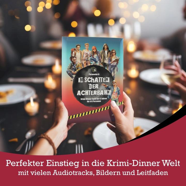 Image du produit Pegasus À l'ombre des montagnes russes - Jeu de dîner policier pour 4 personnes (Allemand)