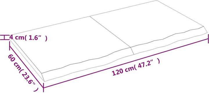 Immagine prodotto VidaXL Oak Nature (120 x 60 x 4 cm)