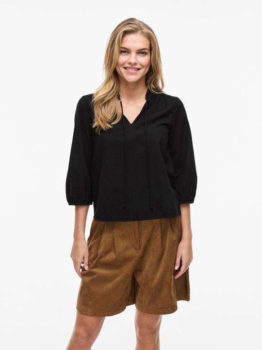 Actual product image Vila VIPETRA Split Neck Oberteil mit 3/4-Ärmeln (40)