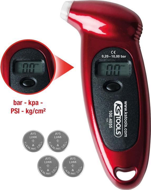 Immagine prodotto KS Tools Manometro digitale per pneumatici