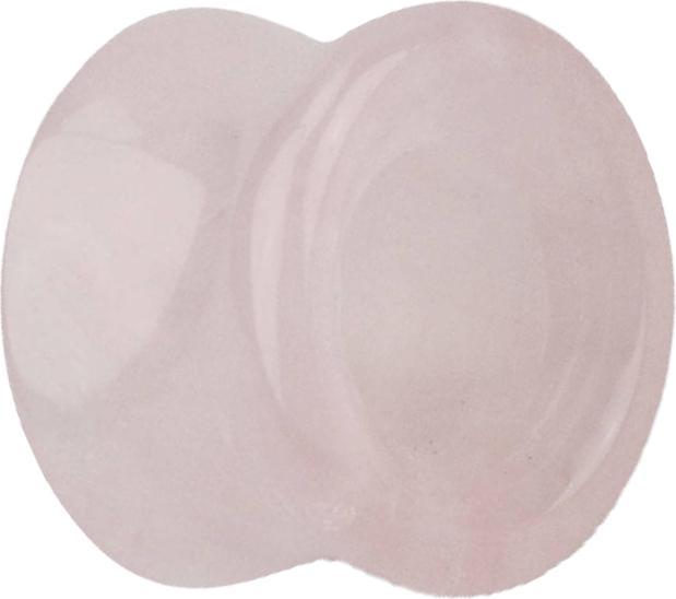 Produktbild Star Piercing Flared Tunnel aus Rosequarz Stein (ohne Messing, Mineralisch)