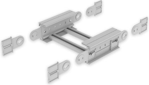 Immagine prodotto Unex 67532-04 Arco articolato verticale 135x500 in U23X RAL7035