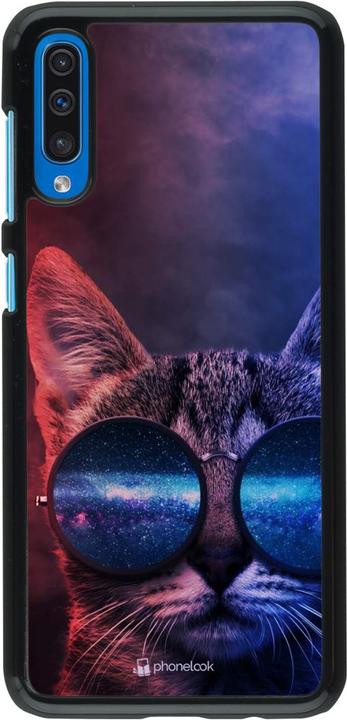 Produktbild PhoneLook Hülle Red Blue Cat Glasses (Samsung Galaxy A50)