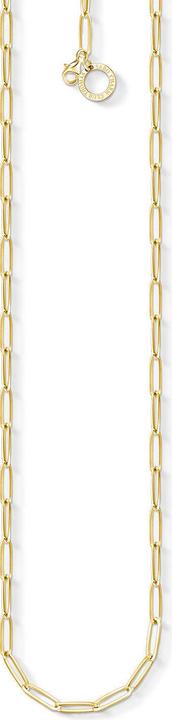 Thomas Sabo Charm-Kette 925er (925er Sterlingsilber; 750er Gelbgold Vergoldung, 45 cm)