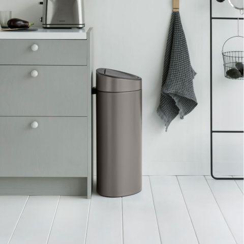 Produktbild Brabantia Mülleimer Touch Bin New,recycle, 23+10 L Platinum (33 l)