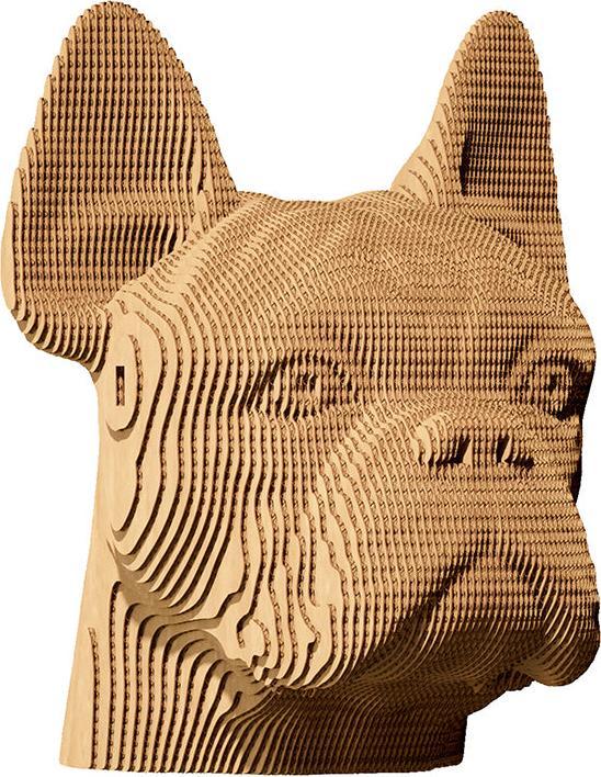 Actual product image Cartonic Bulldog - 3D cardboard model