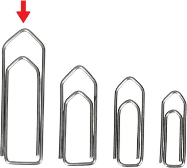 Actual product image Omega Büroklammern (250 x)