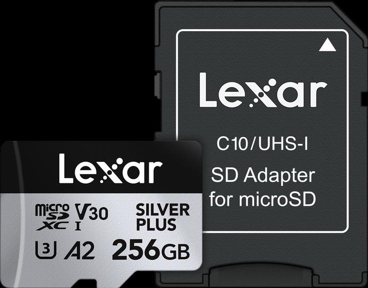 Lexar Professional Silver Plus (256 GB, microSDXC, U3, UHS-I)