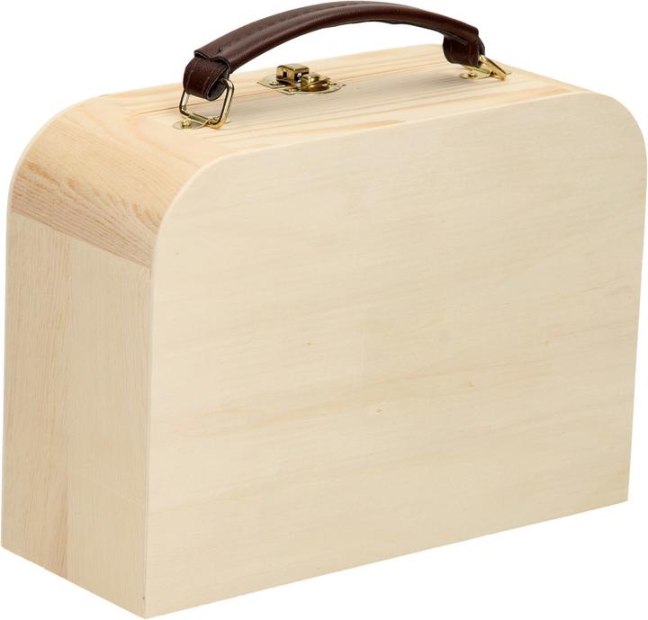 Actual product image Playwood Wooden case with leather handle pine