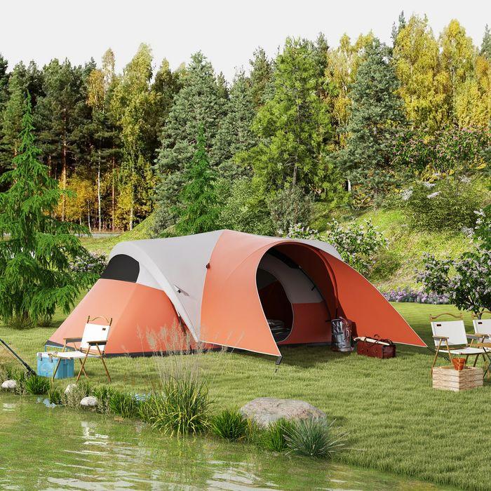 Produktbild Swisshandel24 Tunnelzelt, Campingzelt, Wasserabweisend Familienzelt für 6 Personen, Festivalzelt mit Fenster, Trag (Tunnelzelt, 6 Personen)