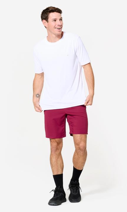 Produktbild Domyos Shorts Herren atmungsaktiv Reissverschlusstaschen - violett (L)