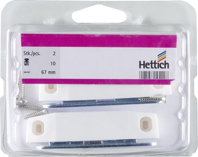 Immagine prodotto Hettich Magnetschnäpper 17 x 19 mm, Haltekraft 8kg, weiss