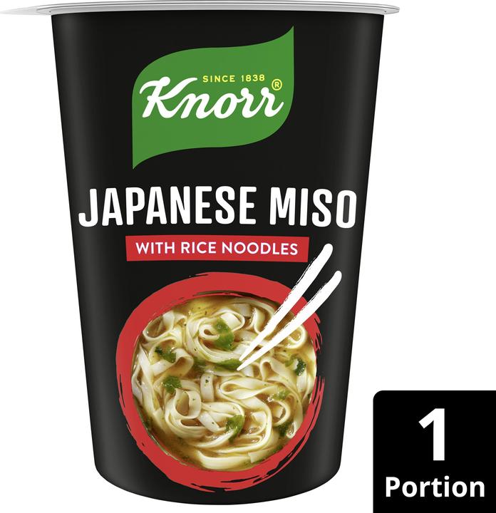 Produktbild Knorr Japanese Miso Becher, Asiatisch Japanisch Instant Nudeln Snack, in 5 Minuten zubereitet (56 g)