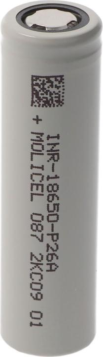 Molicel Akku INR18650-P26A 35A ungeschützt flat top (18650, 2600 mAh)