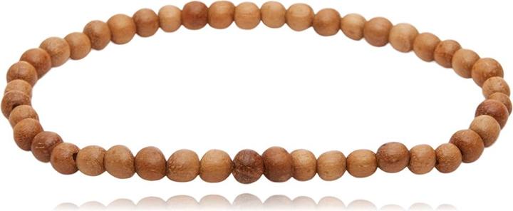 Actual product image Leyda Walnut wood bracelet (Coloured stone)