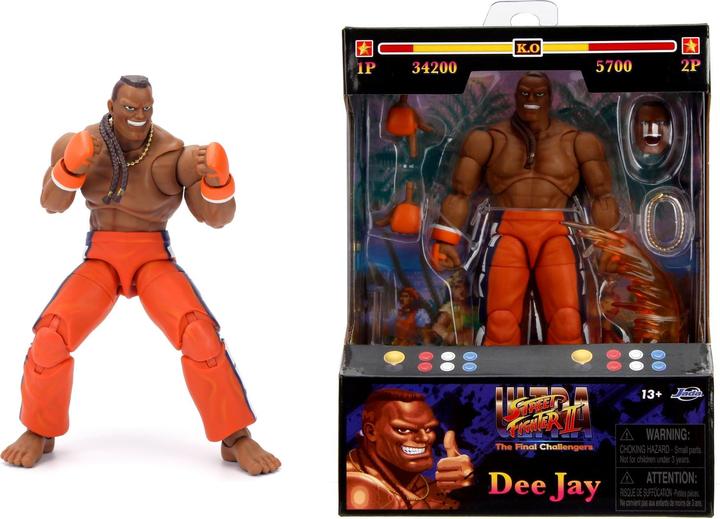 Actual product image Jada Street Fighter II Dee Jay 6" Figure