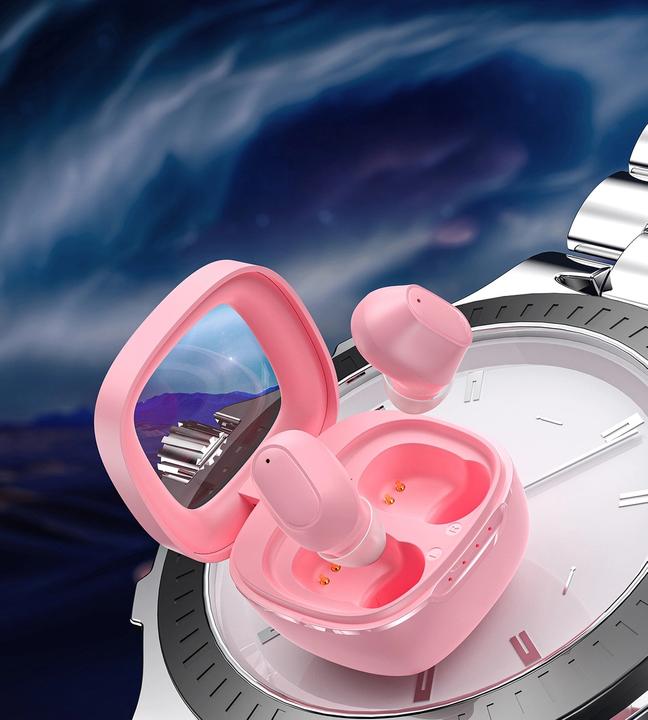 Image du produit Choetech MEMS wireless TWS Bluetooth 5.3 headphones - rose (17 h, Sans fil)