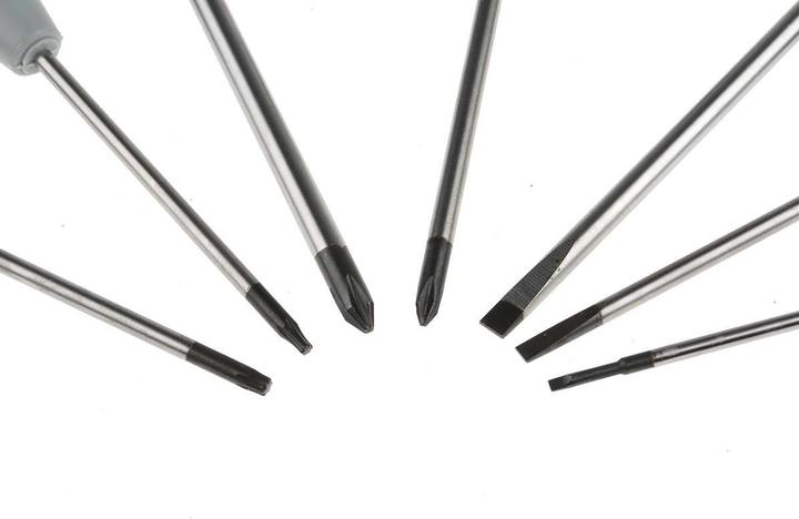 Actual product image Bahco Set of screwdrivers for slotted, Phillips and TORX screws with precision handle - 7-piece set (Port)