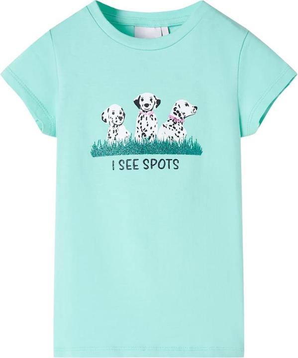 VidaXL Kinder-T-Shirt Helles Minzgrün 104,Material: 95 (104)