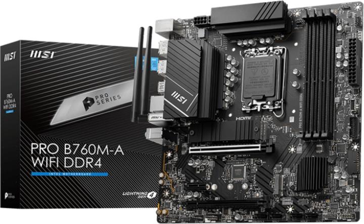 MSI PRO B760M-A WIFI (LGA 1700, Intel B760, mATX)