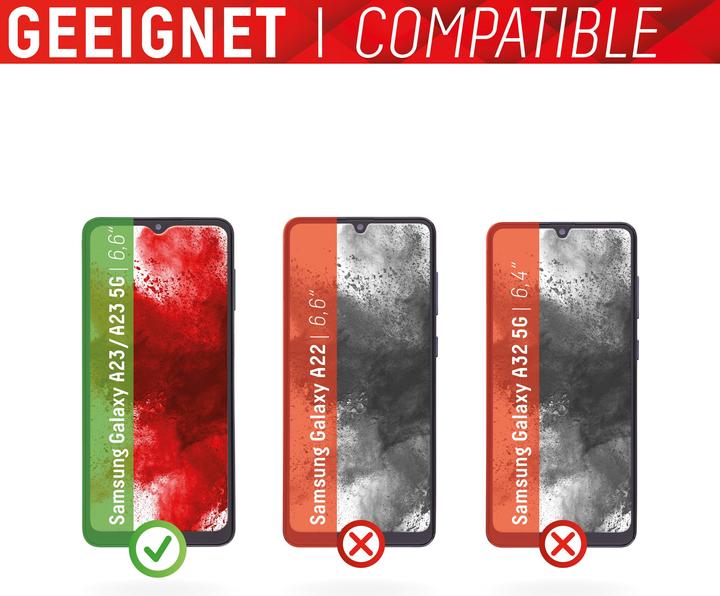 Actual product image Displex Real Glass, 2D Panzerglas (1 Piece, Samsung Galaxy A23 5G, Samsung Galaxy F13, Samsung Galaxy M13, Samsung Galaxy A23, Samsung Galaxy M23, Samsung Galaxy M33)