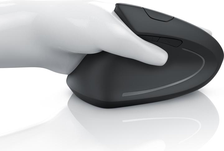 Produktbild CSL ergonomische Maus, Funk, optische Funk Linkshänder Vertikal Mouse, gegen Mausarm/Tennisarm (Kabellos)
