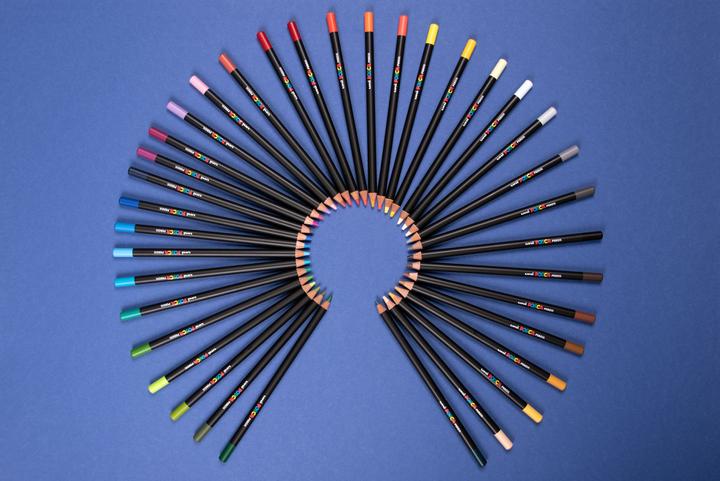 Immagine prodotto Posca Matita KPE-200 Matite colorate per artisti set di 36 matite assortite (Assortito, 36 x)