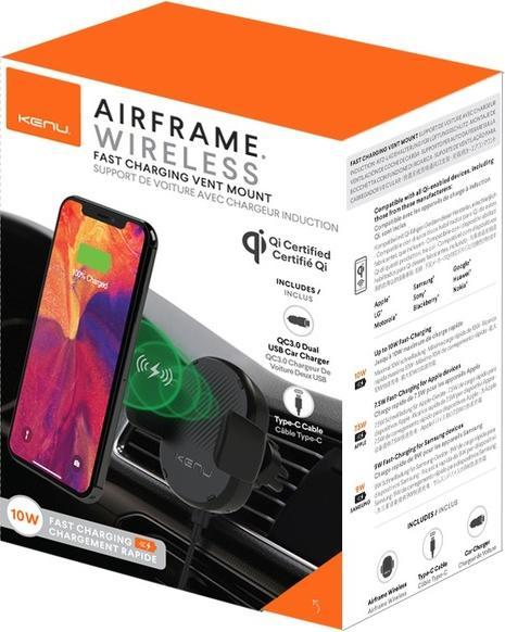 Produktbild Kenu Airframe Wireless -lataava autoteline, musta