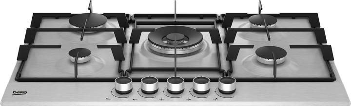 Immagine prodotto Beko HIAW75223SXE piano cottura Acciaio inossidabile Da incasso 75 cm Gas 5 Fornello(i)
