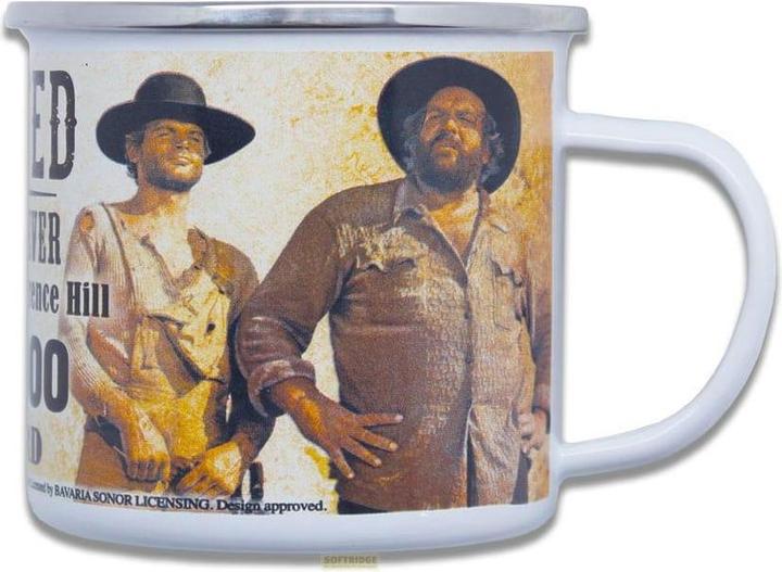 Produktbild Blechwaren Fabrik Braunschweig Bud Spencer & Terence Hill Emaille Tasse Wanted (500 ml, 1 x)