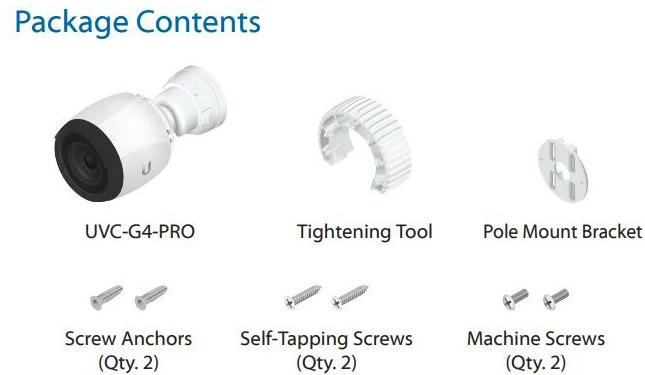 Produktbild Ubiquiti UniFi-Videokamera UVC-G4-PRO (3840 x 2160 Pixels)