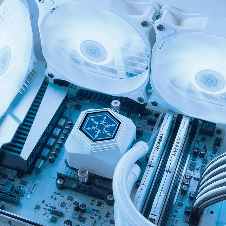 Actual product image Silverstone Permafrost PF240W-ARGB, V2 complete water cooling system
