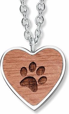 Produktbild Crystalp Original steel necklace with paw Wooden Paw 30418.W2. E.36
