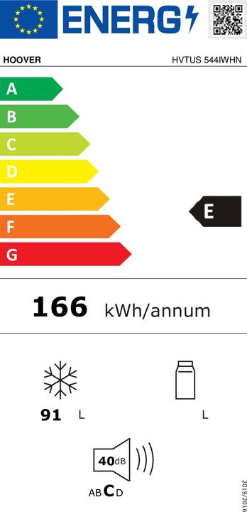 Energie-Label Hoover HVTUS 544IWHN (Freistehend, 91 l)