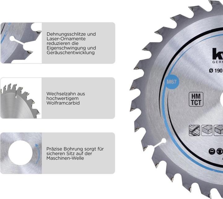 Produktbild kwb Kreissägeblatt HM Mittel Ø 150x20 Z20