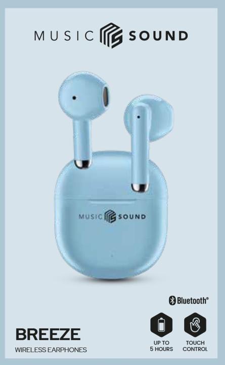 Immagine prodotto Music Sound Breeze Auricolare Bluetooth a capsula con case colorata (Nessuna soppressione del rumore, 4.50 h, Senza fili)