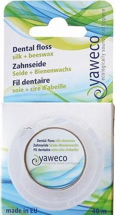 Yaweco Zahnseide aus Seide & Bienenwachs - 1x25m - (25 m)