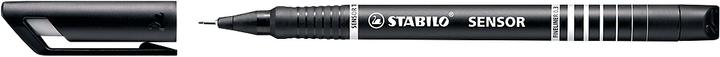 Actual product image STABILO Fineliner Sensor, line width 0.3 or 0.7 mm, 4 colors to choose from, 10 pieces (Black, 10 x)