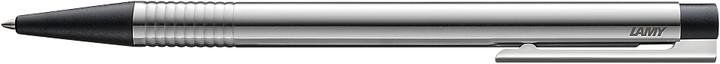 Actual product image Lamy Ballpoint pen 205 logo, refillable, large capacity blue refill, matt in various colors (Silver, 1 x)