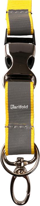 Actual product image Tarifold Lanyard for badge holder/name badge, W 20 x H 550 mm, reflective, white or ge...