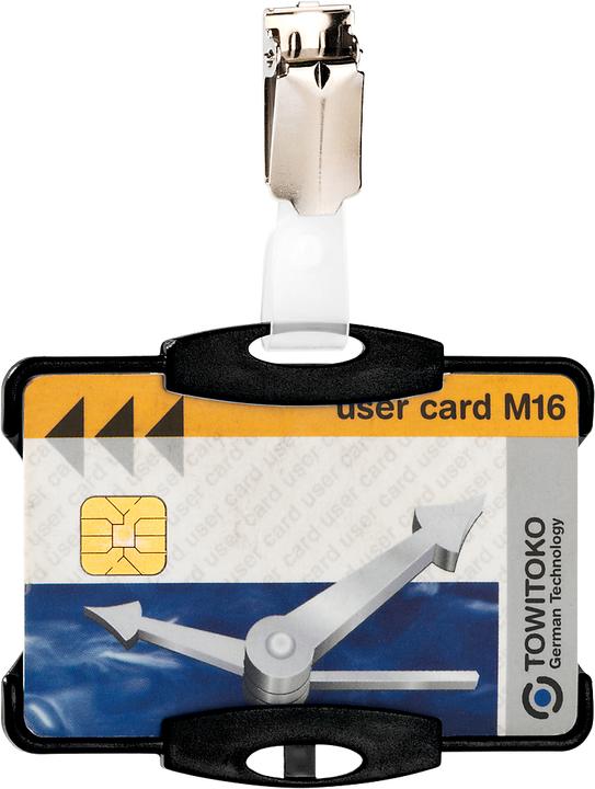 Actual product image Durable Hard box for name badges, open